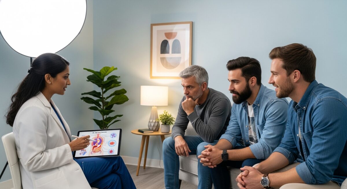 symptoms of hiv aids in men