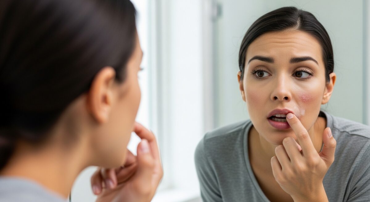 aids symptoms in mouth