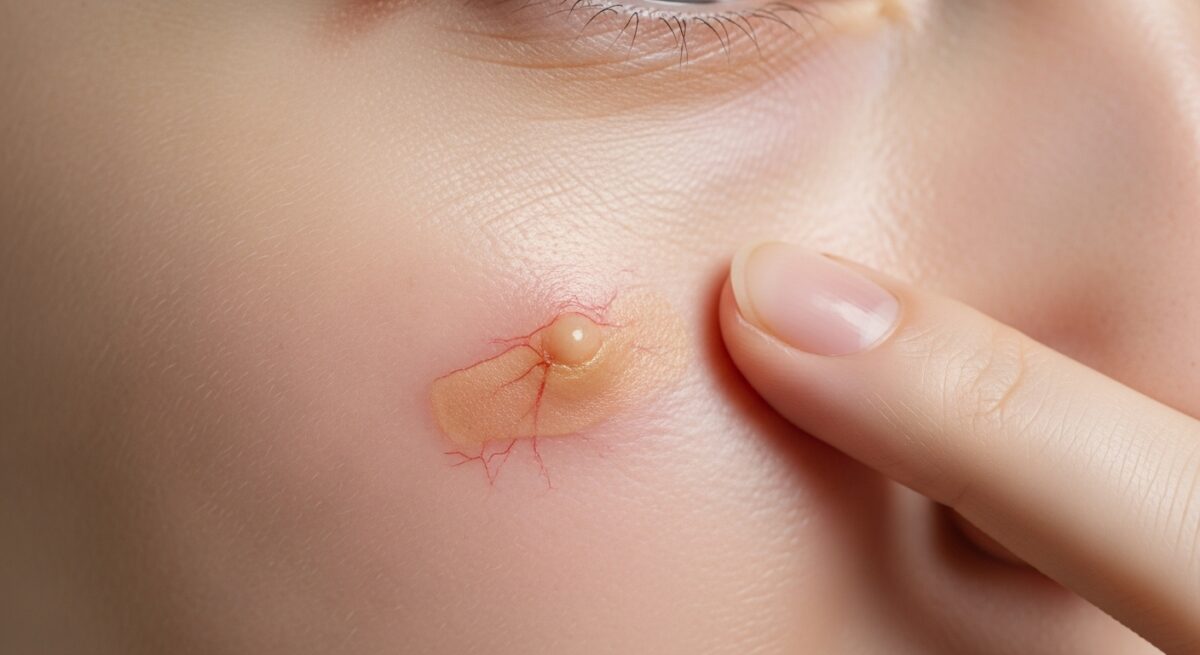 early stage skin cancer pimple